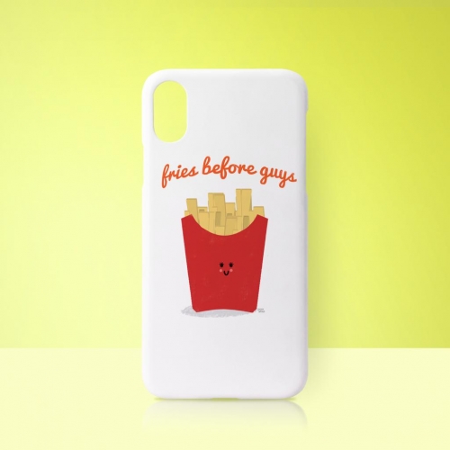 Fries Before Guys - unique phone case by Leeann Walker