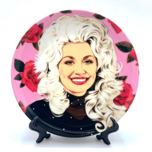 Dolly - ceramic dinner plate by Helen Green