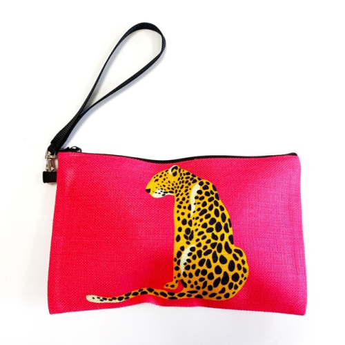 A Leopard Sits - pretty makeup bag by Wallace Elizabeth