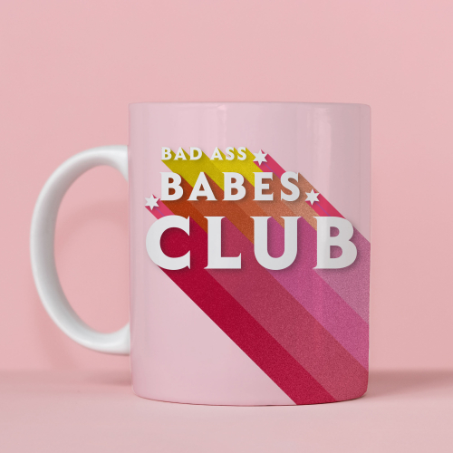 BAD ASS BABES CLUB - unique mug by Ania Wieclaw