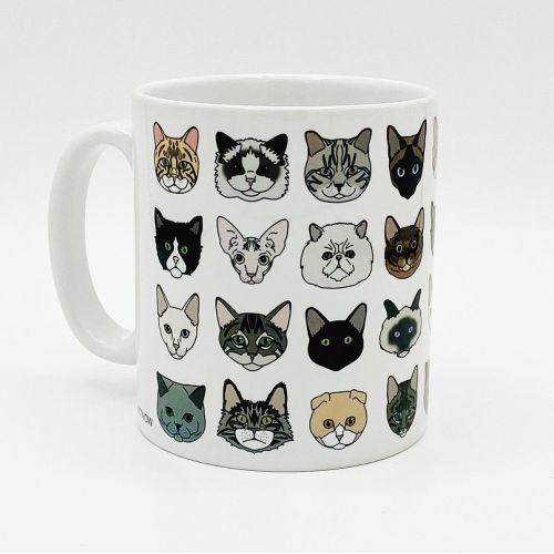 Cats - unique mug by Kitty & Rex Designs