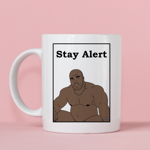 Stay Alert - unique mug by Kitty & Rex Designs