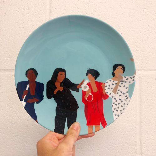 Living Single - ceramic dinner plate by Cheryl Boland