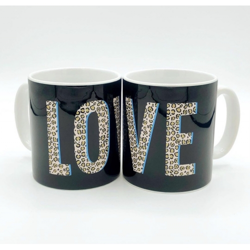 Love Leopard - unique mug by The 13 Prints