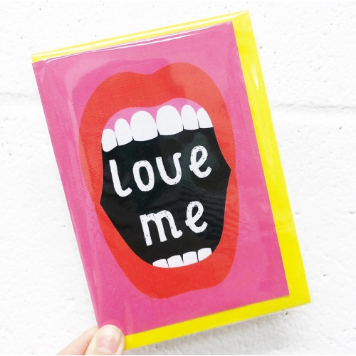Love Me ! - funny greeting card by Adam Regester