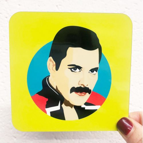 Freddie Mercury - personalised beer coaster by SABI KOZ
