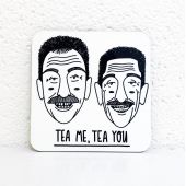 Tea Me, Tea You - personalised beer coaster by Katie Ruby Miller