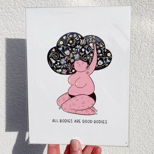 All Bodies Are Good Bodies - A1 - A4 art print by Alice Palazon