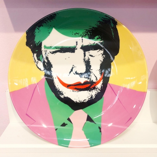 Donald - ceramic dinner plate by Wallace Elizabeth
