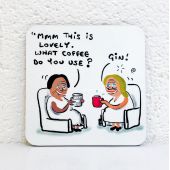 Gin Coffee - personalised beer coaster by Do Something David