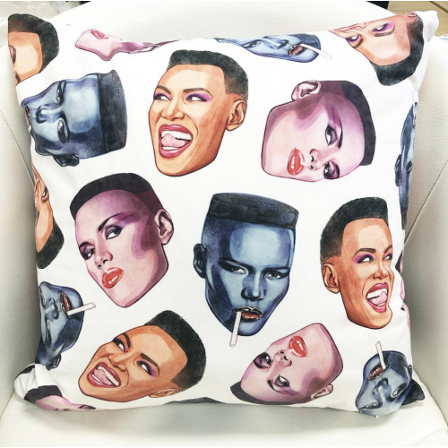 Grace Faces - designed cushion by Helen Green