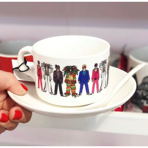 Fashion Costumes - personalised cup and saucer by Notsniw Art