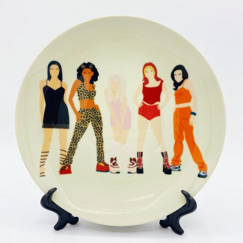 Spice Girls - ceramic dinner plate by Cheryl Boland