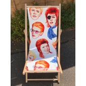 Fabulous Bowie - canvas deck chair by Helen Green