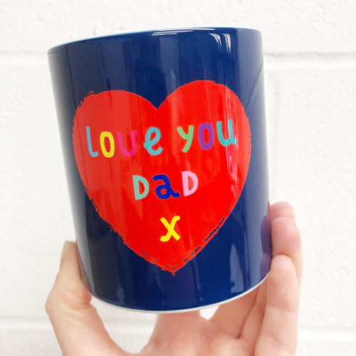 Love You Dad - unique mug by Adam Regester