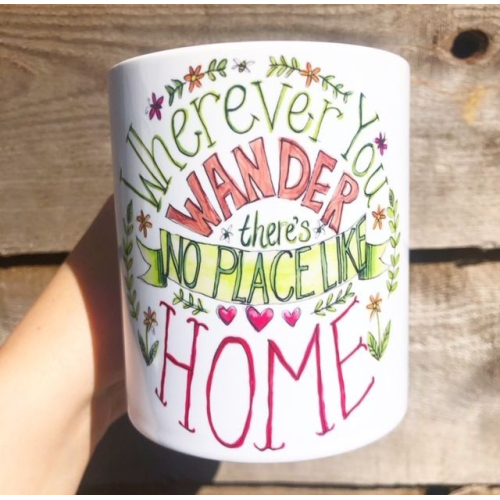 No Place Like Home - unique mug by Giddy Kipper