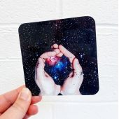 Catching the stars - personalised beer coaster by Maya Land