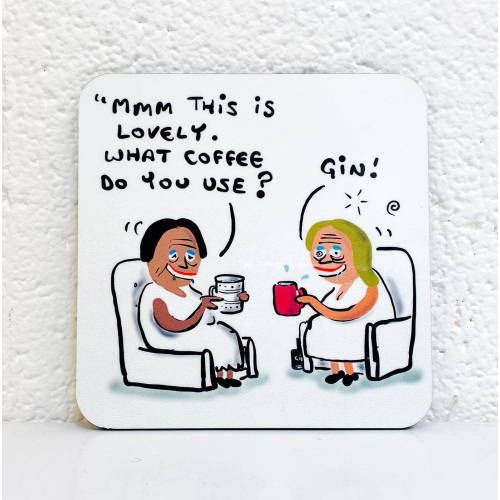 Gin Coffee - personalised beer coaster by David Black