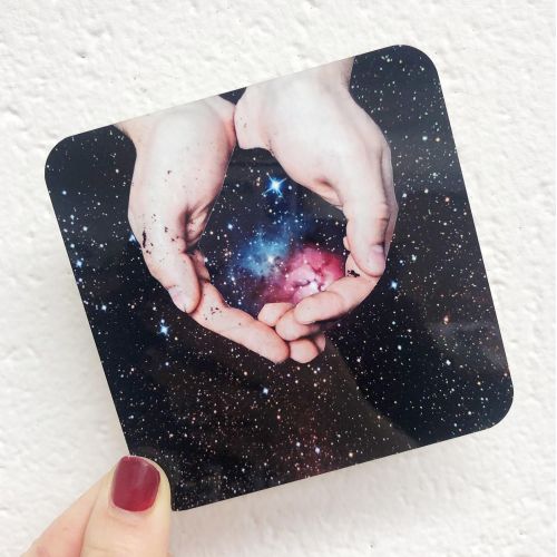 Catching the stars - personalised beer coaster by Maya Land
