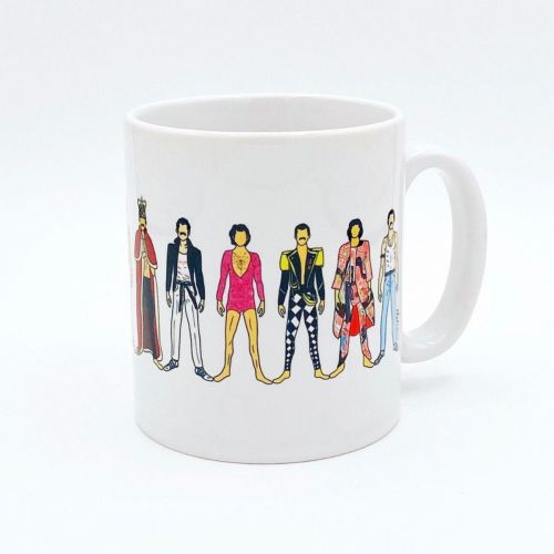 Freddie - unique mug by Notsniw Art