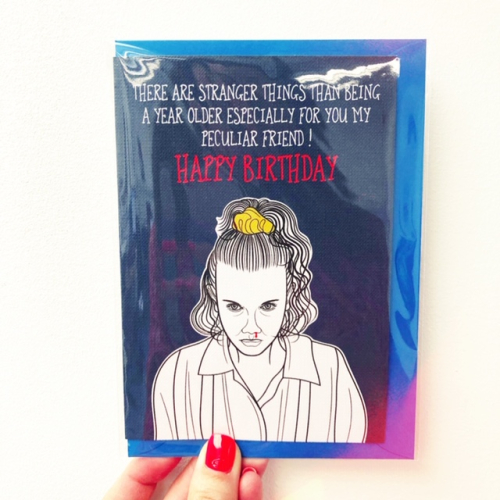 Peculiar Friend Birthday Greeting - funny greeting card by Adam Regester