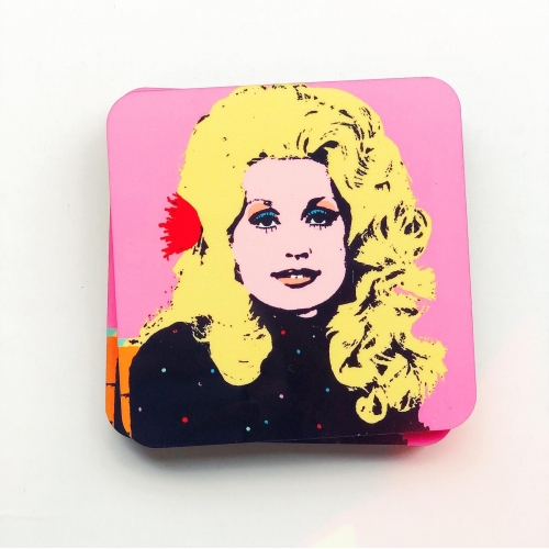 Dolly - personalised beer coaster by Wallace Elizabeth