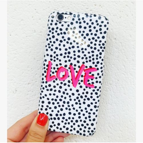 LOVE Polka Dot - unique phone case by The 13 Prints
