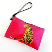 A Leopard Sits - pretty makeup bag by Wallace Elizabeth