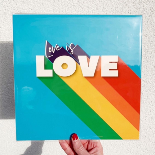 LOVE IS LOVE - A1 - A4 art print by Ania Wieclaw