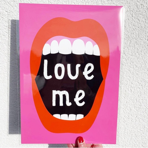 Love Me ! - original print by Adam Regester