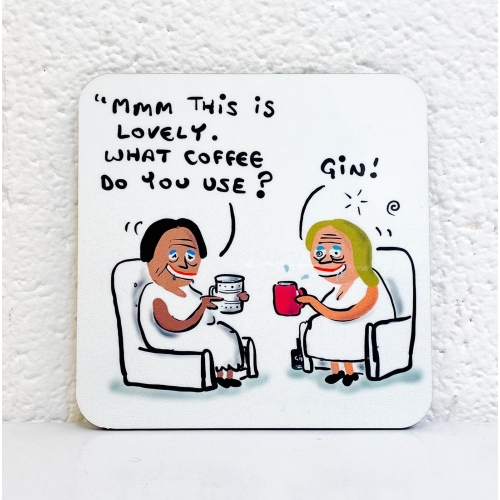 Gin Coffee - personalised beer coaster by David Black