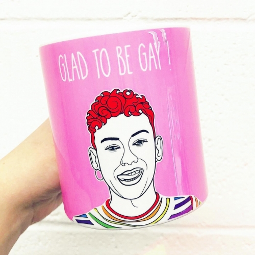 Glad To Be Gay ! - unique mug by Adam Regester