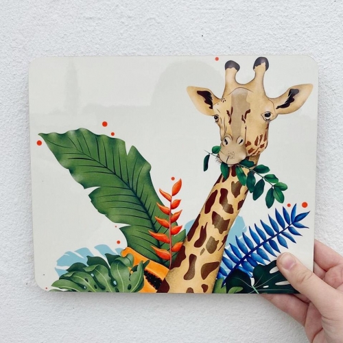The Giraffe - designer placemat by Fatpings_studio