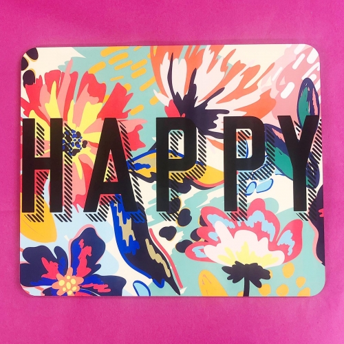 HAPPY - designer placemat by The 13 Prints