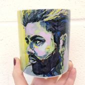 George - unique mug by Laura Selevos
