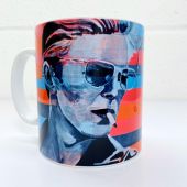 Neon Bowie - unique mug by Kirstie Taylor