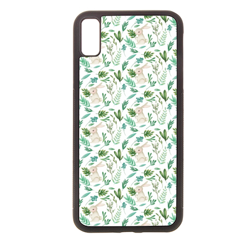 Greenery Rabbits - Stylish phone case by Vivian Viyiwi