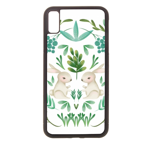 Woodland Rabbits - Stylish phone case by Vivian Viyiwi