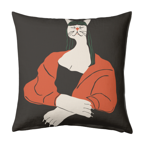 Mona Me ow's Smile ／ Classic Series - designed cushion by OhGoodGoods