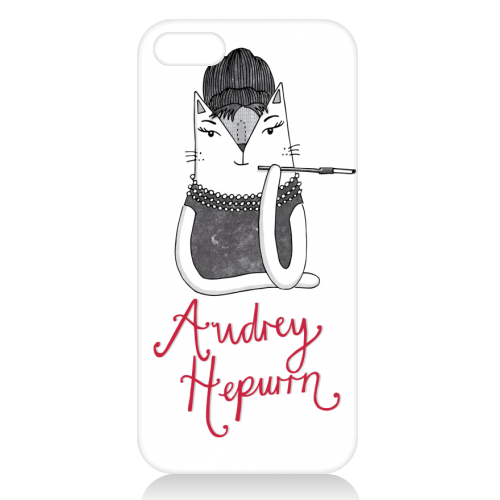 Audrey Hepurrn - unique phone case by Katie Ruby Miller