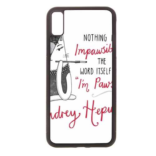Audrey Hepurrn - Stylish phone case by Katie Ruby Miller