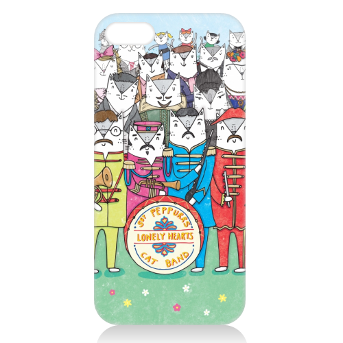 Sgt. Peppurrs Lonely Hearts Cat Band - unique phone case by Katie Ruby Miller