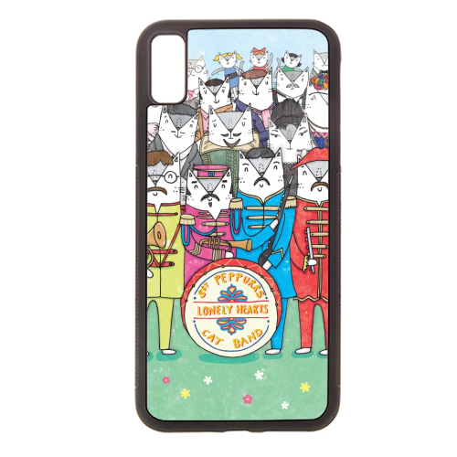 Sgt. Peppurrs Lonely Hearts Cat Band - Stylish phone case by Katie Ruby Miller