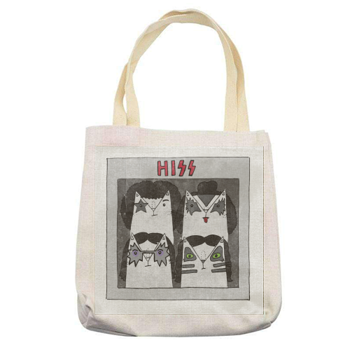 Hiss - printed tote bag by Katie Ruby Miller