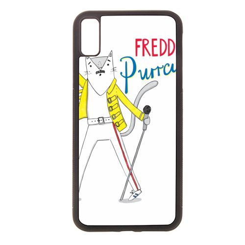 Freddie Purrcury - stylish phone case by Katie Ruby Miller