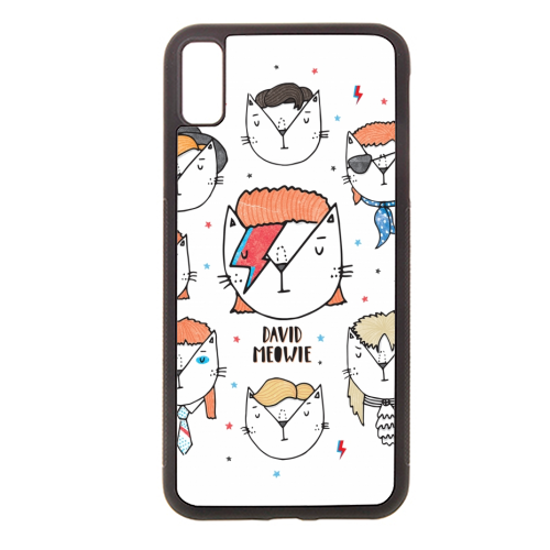David Meowie - The 9 Lives Of - stylish phone case by Katie Ruby Miller