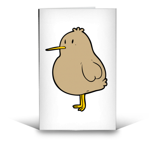 Little Kiwi - funny greeting card by lineartestpilot