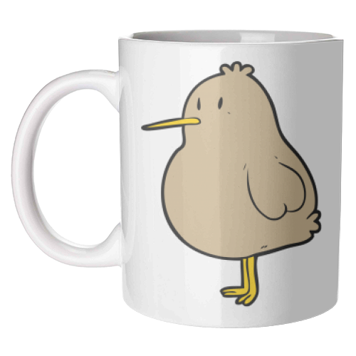 Little Kiwi - unique mug by lineartestpilot