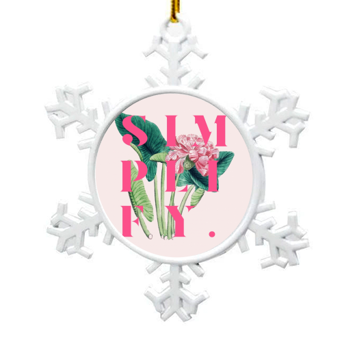 Simplify - snowflake decoration by Uma Prabhakar Gokhale