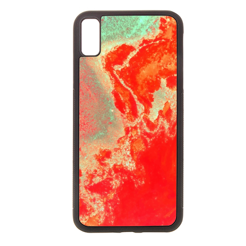 Sea Green + Coral - stylish phone case by Uma Prabhakar Gokhale